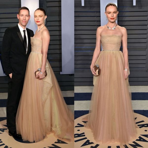 90th oscar prom dresses strapless beaded sweep train evening gowns custom made tulle party dress, Black;red
90th oscar prom dresses strapless beaded sweep train evening gowns custom made tulle party dress, Black;red