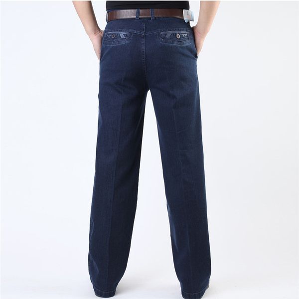 jeans man middle -aged denim jeans casual middle waist loose long pants male solid straight zipper fly jeans for men classical size 40 42, Blue
jeans man middle -aged denim jeans casual middle waist loose long pants male solid straight zipper fly jeans for men classical size 40 42, Blue