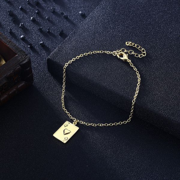 new poker card gold charms chain bracelet for women girls lady wholesale gold plating jewelry gift 19+5cm, Black
new poker card gold charms chain bracelet for women girls lady wholesale gold plating jewelry gift 19+5cm, Black
