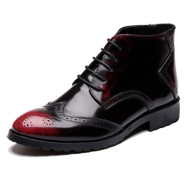 new fashion dress shoes men boots leather bullock ankle boots men lace-up male boots oxford shoes for men bota sapato masculi, Black
new fashion dress shoes men boots leather bullock ankle boots men lace-up male boots oxford shoes for men bota sapato masculi, Black