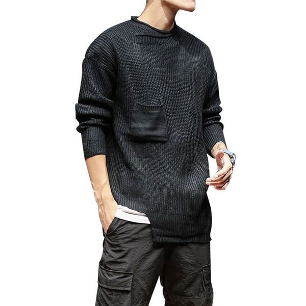 male loose asymmetrical hem pullover knitwear punk o-neck sweater sueter hombre men high street hip hop fashion casual sweater, White;black
male loose asymmetrical hem pullover knitwear punk o-neck sweater sueter hombre men high street hip hop fashion casual sweater, White;black