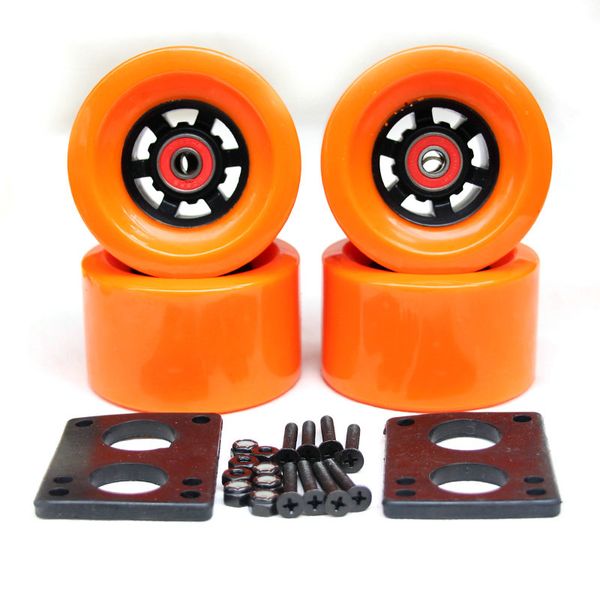 90*52mm longboard wheels electric skateboard 78a wheels abec-9 bearings bushings hardware gasket skateboard parts
