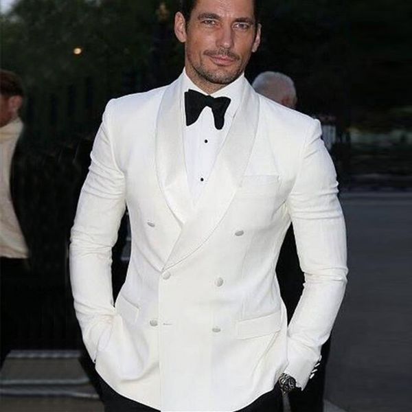 custom made 2018 summer style double breasted white man suits groom tuxedo bespoke wedding suits slim fit casual prom (jacket+black pants, Black;gray
custom made 2018 summer style double breasted white man suits groom tuxedo bespoke wedding suits slim fit casual prom (jacket+black pants, Black;gray