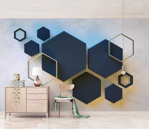 custom retail 3d geometric hexagonal mosaic stitching tv background wall blue geometric figure patchwork mural
custom retail 3d geometric hexagonal mosaic stitching tv background wall blue geometric figure patchwork mural