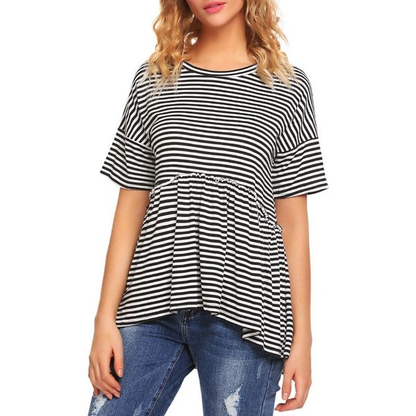 summer 2018 t-shirt women korean style loose ruffle hem batwing short sleeve kawaii peplum clothes poleras ysk30, White
summer 2018 t-shirt women korean style loose ruffle hem batwing short sleeve kawaii peplum clothes poleras ysk30, White