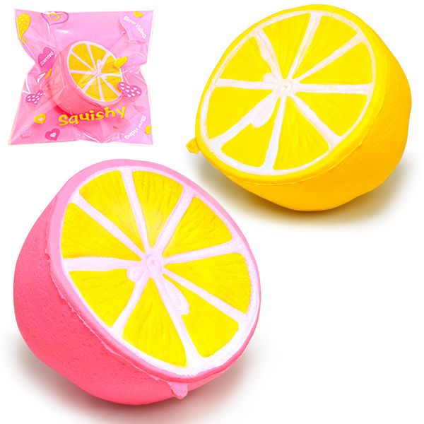 

Squishy 11.5cm Lemon Jumbo kawaii Squishy Большая симуляция Фрукты Медленно растущие Squishies Ароматич