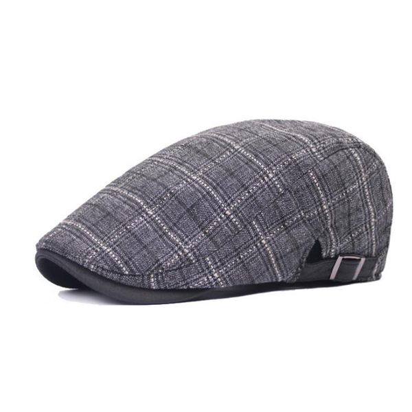 2018 spring and autumn c vintage hat british style striped men's plaid beret caps visor hat cl0665, Blue;gray
2018 spring and autumn c vintage hat british style striped men's plaid beret caps visor hat cl0665, Blue;gray