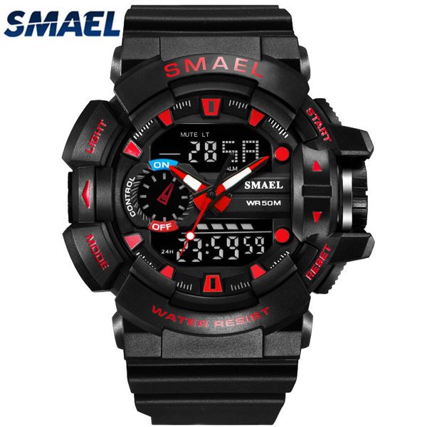 smael men's watches quartz fashion digital watch men led outdoor waterproof sport watch clock men relogio masculino, Slivery;brown
smael men's watches quartz fashion digital watch men led outdoor waterproof sport watch clock men relogio masculino, Slivery;brown