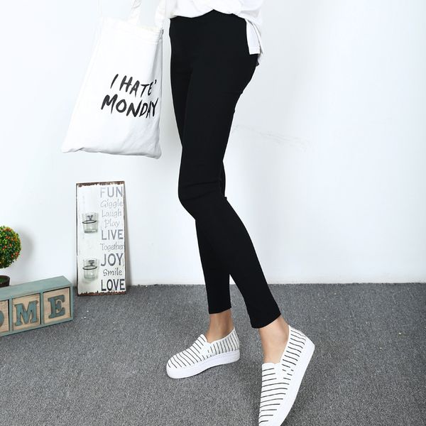 2016 women black color woven cloth leggings fashion elastic high waist pants slim pencil fitness leggings d132
2016 women black color woven cloth leggings fashion elastic high waist pants slim pencil fitness leggings d132