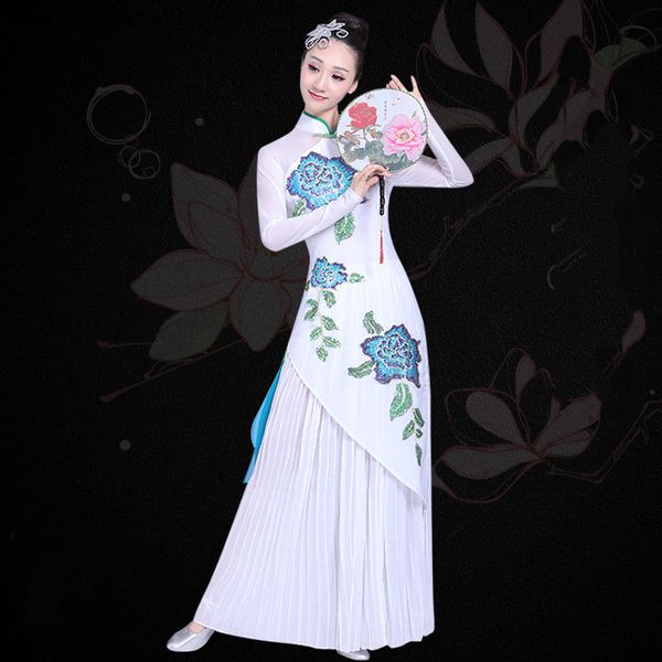 new women flower classical dance costumes white chinese style female stage performanc dancing modern dance costume size s-3xl, Black;red
new women flower classical dance costumes white chinese style female stage performanc dancing modern dance costume size s-3xl, Black;red