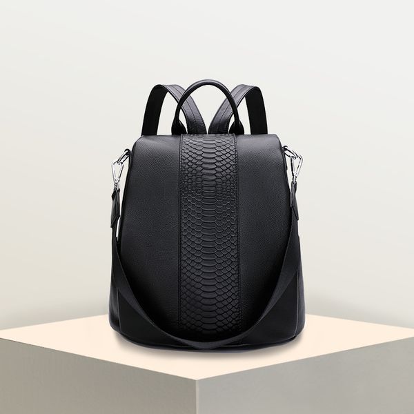 paste anti-theft design girl student book bag genuine leather crocodile pattern women backpack business travel bag black
paste anti-theft design girl student book bag genuine leather crocodile pattern women backpack business travel bag black