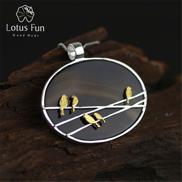 lotus fun real 925 sterling silver natural agate handmade fine jewelry lovely birds pendant without necklace acessorio for women
lotus fun real 925 sterling silver natural agate handmade fine jewelry lovely birds pendant without necklace acessorio for women