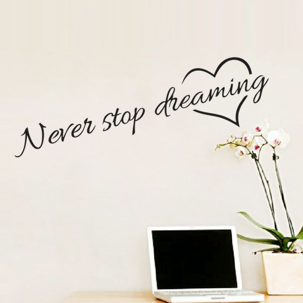 2018 new home wall papers never sdreaming a smile is the makeup believe youself english poetry wall stickers
2018 new home wall papers never sdreaming a smile is the makeup believe youself english poetry wall stickers