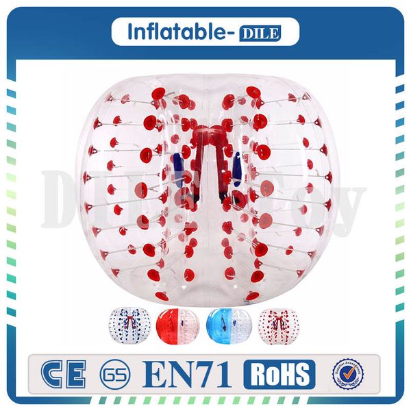 0.8mm Pvc 1.5m Inflatable Football Bubble Ball Body Zorbing Bubble Soccer Human Bouncer Bubble Ball