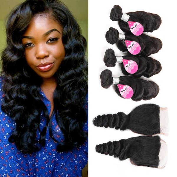 mink brazilian virgin hair loose wave with closure unprocessed middle 3 part double weft human hair extensions dyeable human hair, Black
mink brazilian virgin hair loose wave with closure unprocessed middle 3 part double weft human hair extensions dyeable human hair, Black