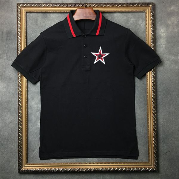 2018 europe luxury brand ummer t hirt men embroidered pentagram polo hirt men women de igner t hirt cotton tee top
2018 europe luxury brand ummer t hirt men embroidered pentagram polo hirt men women de igner t hirt cotton tee top