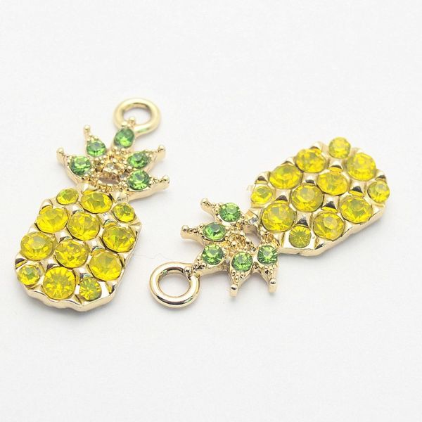 bulk 100pcs/lot rhinestone pineapple charms pendant, gold tone, fruit charm,13*28mm good for craft, jewelry making, Bronze;silver
bulk 100pcs/lot rhinestone pineapple charms pendant, gold tone, fruit charm,13*28mm good for craft, jewelry making, Bronze;silver