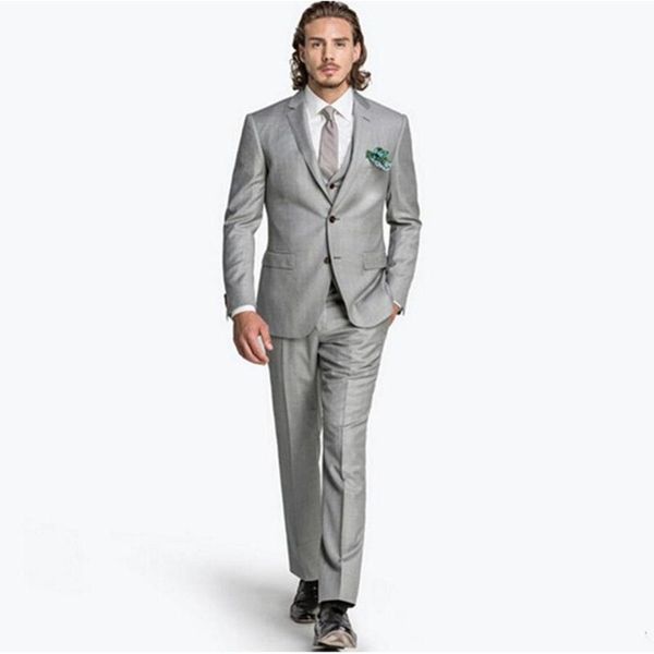 custom made two buttons gray men suit three pieces formal wedding party mens suits slim fit groom tuxedos (jacket+pants+vest, White;black
custom made two buttons gray men suit three pieces formal wedding party mens suits slim fit groom tuxedos (jacket+pants+vest, White;black