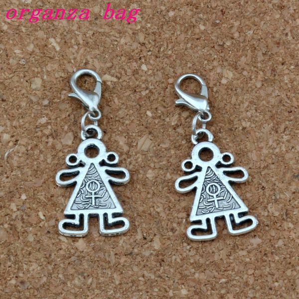 100pcs antique silver alloy cute little girl charms bead with lobster clasp fit charm bracelet diy jewelry 14.5x37.2mm a-340, Black
100pcs antique silver alloy cute little girl charms bead with lobster clasp fit charm bracelet diy jewelry 14.5x37.2mm a-340, Black