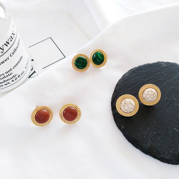 new retro fashion geometric round earrings simple fashion accessories no ear piercing ear clips, Golden;silver
new retro fashion geometric round earrings simple fashion accessories no ear piercing ear clips, Golden;silver