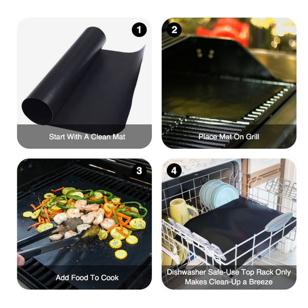 антипригарным барбекю гриль коврик коврик прочный 33 * 40 см газа барбекю гриль коврик коврик многоразовые тефлон пикник открытый приготовле 
антипригарным барбекю гриль коврик коврик прочный 33 * 40 см газа барбекю гриль коврик коврик многоразовые тефлон пикник открытый приготовле