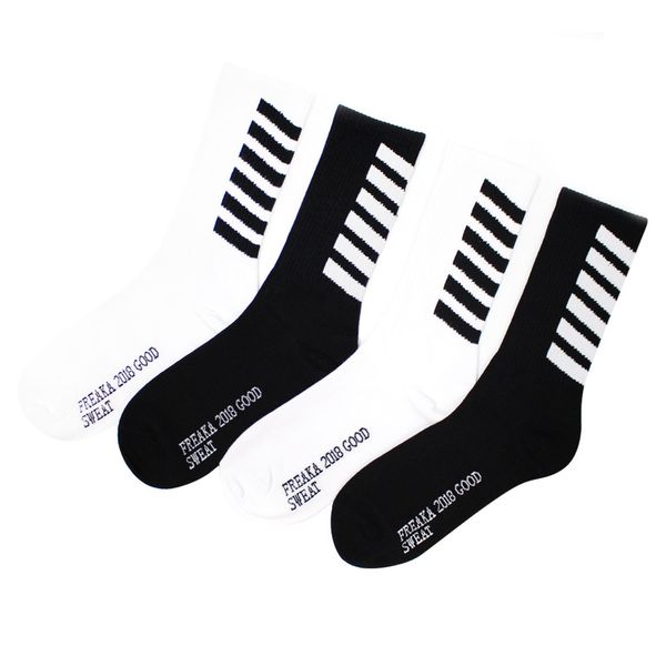 

zebra stripes black and white stockings the hip hop movement diagonal stripe sock letters cotton new trend stockings