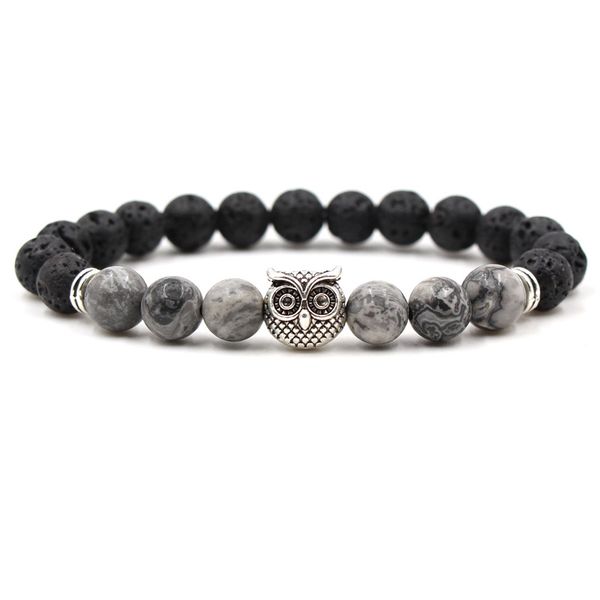 lava rock owl bracelets white turquoise lapis lazuli silver plated elastic bangles for women & men gift, Golden;silver
lava rock owl bracelets white turquoise lapis lazuli silver plated elastic bangles for women & men gift, Golden;silver
