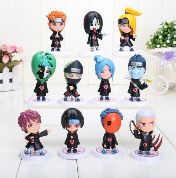 11pcs/set japanese anime naruto akatsuki 2.6'' figure model gifts for birthday gift
11pcs/set japanese anime naruto akatsuki 2.6'' figure model gifts for birthday gift