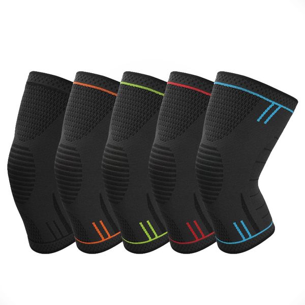 new arrival professional protective sports knee pads fitness running cycling knee support braces basketball football pads, Black;gray
new arrival professional protective sports knee pads fitness running cycling knee support braces basketball football pads, Black;gray