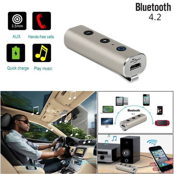 car adapter wireless bluetooth 3.5mm aux audio stereo music home car receiver adapter mic standby time 60days handsfree
car adapter wireless bluetooth 3.5mm aux audio stereo music home car receiver adapter mic standby time 60days handsfree