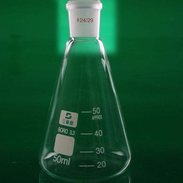 50ml 24/29 high borosilicate 3.3 glass erlenmeyer flask ,conical vessel laboratory glassware supplies
50ml 24/29 high borosilicate 3.3 glass erlenmeyer flask ,conical vessel laboratory glassware supplies