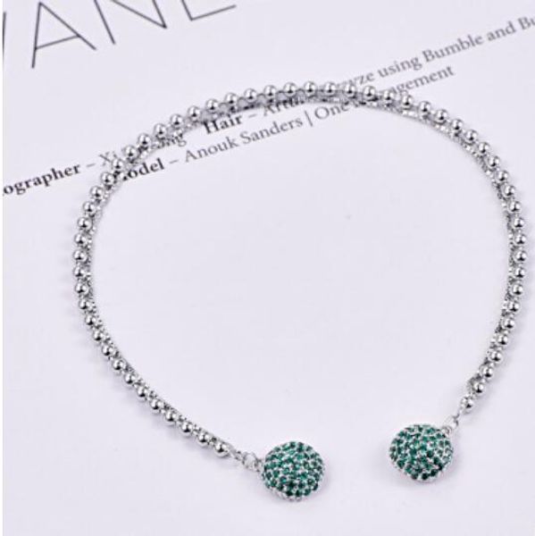 luxury jewelry s925 sterling silver designer bracelets for women ball beaded simple fashion of shipping, White
luxury jewelry s925 sterling silver designer bracelets for women ball beaded simple fashion of shipping, White