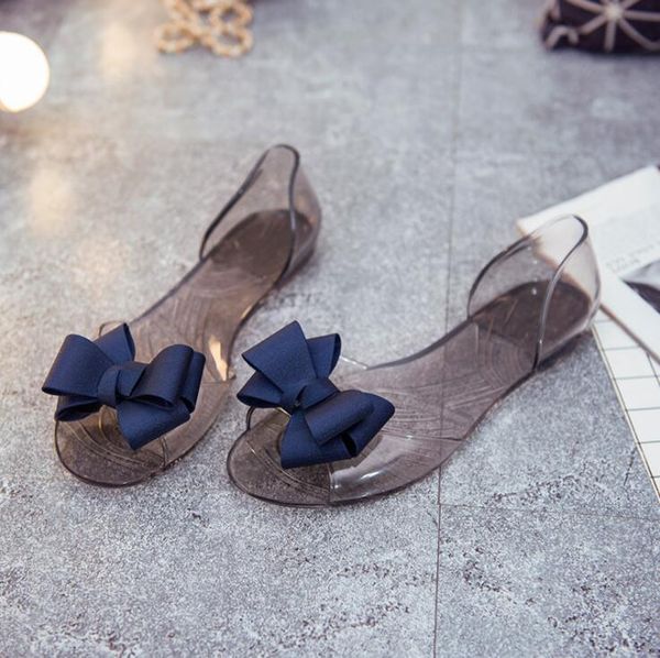 wholesale women's sandals with bow elegant flat heet candy color plastic beach sandals for lady pvc women's shoes, Black
wholesale women's sandals with bow elegant flat heet candy color plastic beach sandals for lady pvc women's shoes, Black