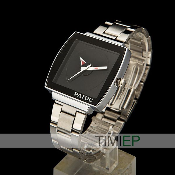 fashion choice new black stainless steel quartz wristwatch men's watch fashion style c1097, Slivery;brown
fashion choice new black stainless steel quartz wristwatch men's watch fashion style c1097, Slivery;brown