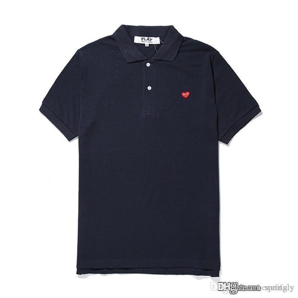 2018 new fa hion com whole ale new aaa quality blue red heart de garcon play black polo t hirt ize m made in japan junya homme plu
2018 new fa hion com whole ale new aaa quality blue red heart de garcon play black polo t hirt ize m made in japan junya homme plu