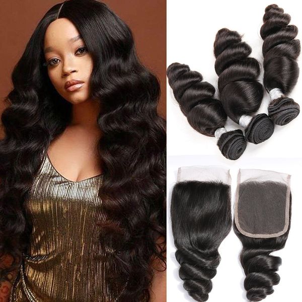 malaysian human hair loose wave bundles with 4x4 lace closure 4 pieces/lot hair extensions with closure middle three part natural color, Black;brown
malaysian human hair loose wave bundles with 4x4 lace closure 4 pieces/lot hair extensions with closure middle three part natural color, Black;brown