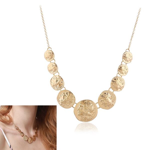 one piece ethnic gypsy pendant gift retro collier femme bohemian tribal boho coin statement necklace, Golden;silver
one piece ethnic gypsy pendant gift retro collier femme bohemian tribal boho coin statement necklace, Golden;silver