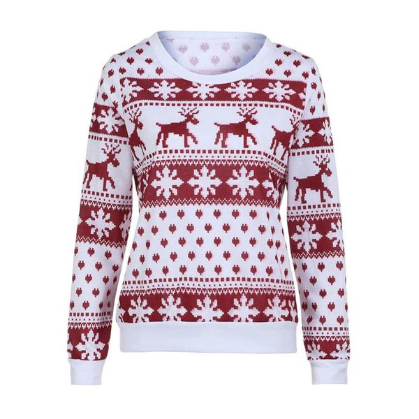 2017 winter women sweater christmas red deer and maple lepattern snowflake printed long sleeve casual crochet pullover mujer, White;black
2017 winter women sweater christmas red deer and maple lepattern snowflake printed long sleeve casual crochet pullover mujer, White;black