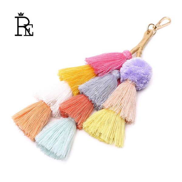 re new women bohemia tassel ball key chain pendant tassel fuzzy ball pompom keychain bag big charm key ring wholesale j40, Silver
re new women bohemia tassel ball key chain pendant tassel fuzzy ball pompom keychain bag big charm key ring wholesale j40, Silver