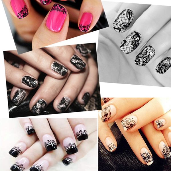 new women men 1 roll lace flower nail wrap sticker tatoo decoration glue transfer image stamping printing decal decor, Black
new women men 1 roll lace flower nail wrap sticker tatoo decoration glue transfer image stamping printing decal decor, Black