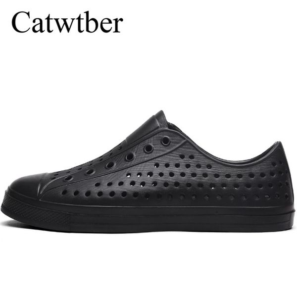 catwtber youth summer casual flats beach men's comfortable sandals nativ sneakers breathable house garden clogs work shoes, Black
catwtber youth summer casual flats beach men's comfortable sandals nativ sneakers breathable house garden clogs work shoes, Black