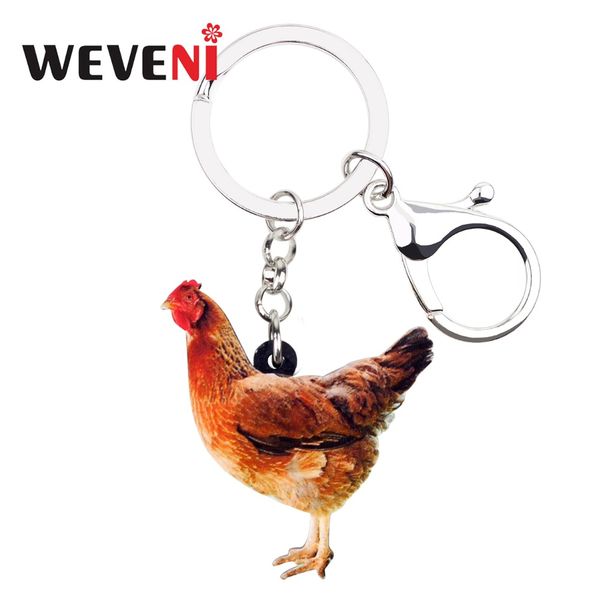 weveni statement acrylic farm chicken hen key chains keychains ring fowl animal jewelry for women girls handbag charms wholesale, Silver
weveni statement acrylic farm chicken hen key chains keychains ring fowl animal jewelry for women girls handbag charms wholesale, Silver