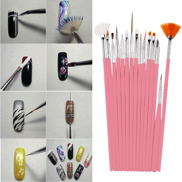 sticker & decal special 15pc nail art design painting dotting detailing pen brushes bundle tool kit set p#, Black 
sticker & decal special 15pc nail art design painting dotting detailing pen brushes bundle tool kit set p#, Black