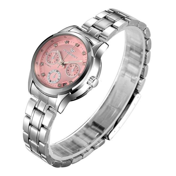 women's mechanical brand white female automatic strap steel pink dial hollow casual stainless wristwatch watches sports watch ladies wt, Slivery;brown
women's mechanical brand white female automatic strap steel pink dial hollow casual stainless wristwatch watches sports watch ladies wt, Slivery;brown