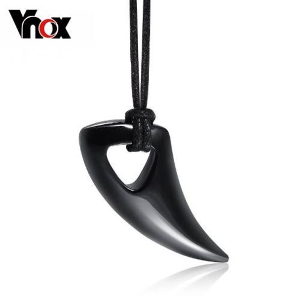 vnox fashion black stainless steel necklace bull horn design man jewelry punk biker men's pendants necklaces, Silver
vnox fashion black stainless steel necklace bull horn design man jewelry punk biker men's pendants necklaces, Silver