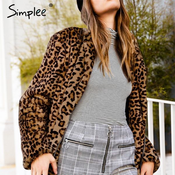 simplee sexy leopard пушистый искусственный мех женщины пальто молния теплая повседневная верхняя одежда 2018 осень зима роскошные пальто ле, Black
simplee sexy leopard пушистый искусственный мех женщины пальто молния теплая повседневная верхняя одежда 2018 осень зима роскошные пальто ле, Black