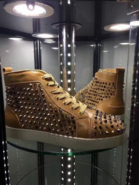 With Box Designer Comfort Casual Shoes Men Sport Sneaker High Quality With Brand Spikes Red Bottom Shoes Womens Walking Rivets Tennis
With Box Designer Comfort Casual Shoes Men Sport Sneaker High Quality With Brand Spikes Red Bottom Shoes Womens Walking Rivets Tennis