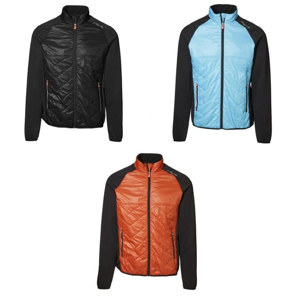 mens cool down lightlined jacket, Black;brown