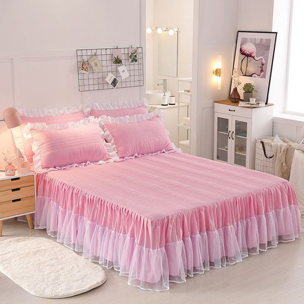 2 styles 12 colors pure cotton lace solid color princess bed skirt single piece / three sets of sheets bed cover home decoration
2 styles 12 colors pure cotton lace solid color princess bed skirt single piece / three sets of sheets bed cover home decoration