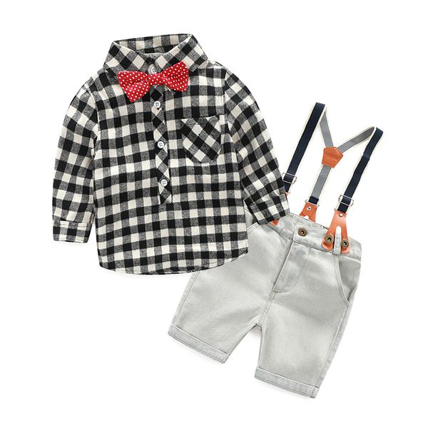 kids clothes casual long sleeve shirt and demin overalls fashion boys clothes jeans clothing set, White
kids clothes casual long sleeve shirt and demin overalls fashion boys clothes jeans clothing set, White